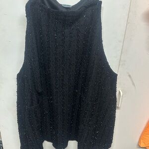 Elegant Black Sleeveless romper dress with bling